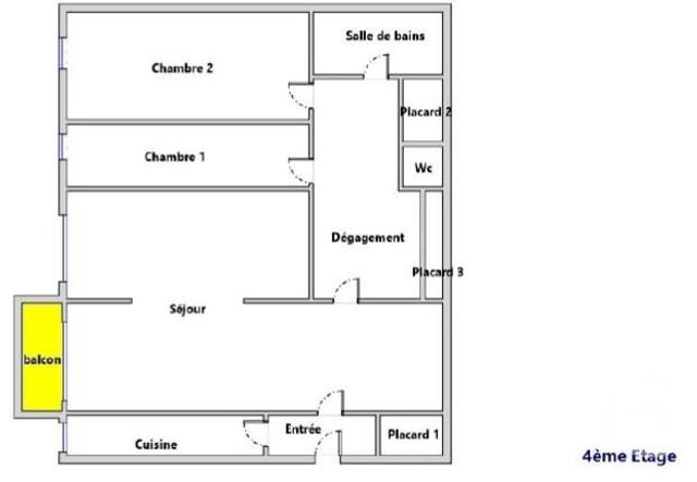 Appartement F4 à vendre - 4 pièces - 60.17 m2 - MONTREUIL - 93 - ILE-DE-FRANCE - Century 21 Boissière Immobilier